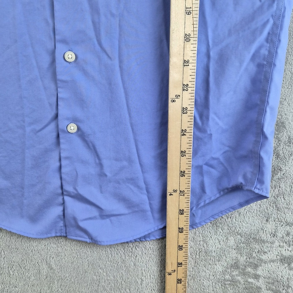 Merona Shirt Mens Small Blue Long Sleeve Dressy Professional‎ Career Office Work - Picture 4 of 10